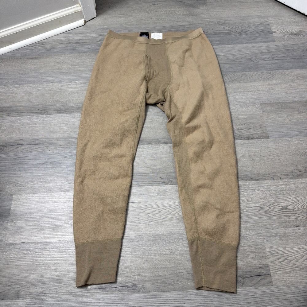 POLARTEC TAN MIDWEIGHT FLAME RESISTANT MOISTURE WICKING THERMAL BOTTOMS Medium